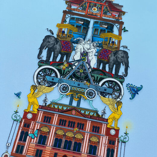 The V&A Tower of Curiosities by Kristjana S. Williams – limited edition print, signed and numbered